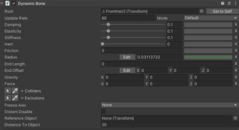 DynamicBone Editor .